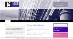 Desktop Screenshot of lambchambers.co.uk