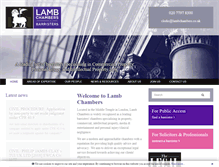 Tablet Screenshot of lambchambers.co.uk